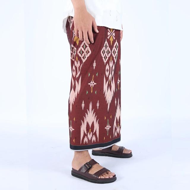 Sarung Mangga Classy Merah Tua